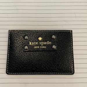 Kate Spade credit card holder - black leather